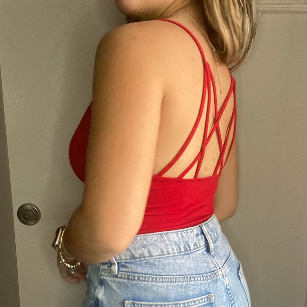 Forever 21 Red Bodysuit - Picture 4 of 7